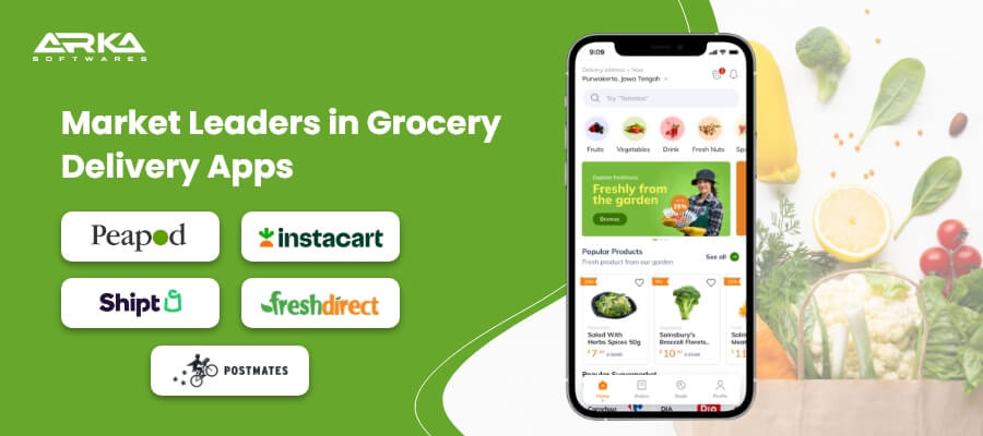 Market Leaders in Grocery Delivery Apps